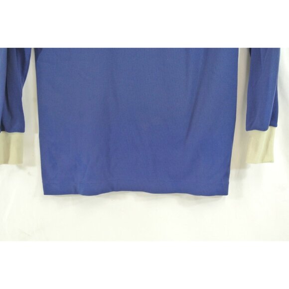 Adidas BC Games VTG Shirt Rugby Soccer Jersey #10 Blue & White Size 34/36 - Picture 5 of 8